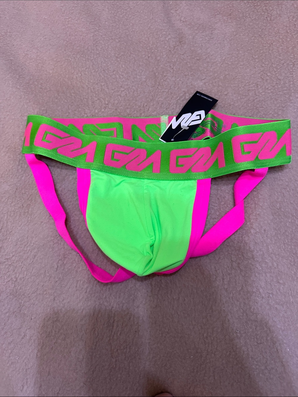 Garçon Model green and Pink Men's Jockstrap